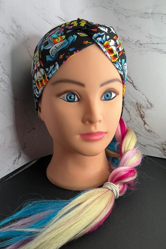 Black Tatspirational Twist Headband