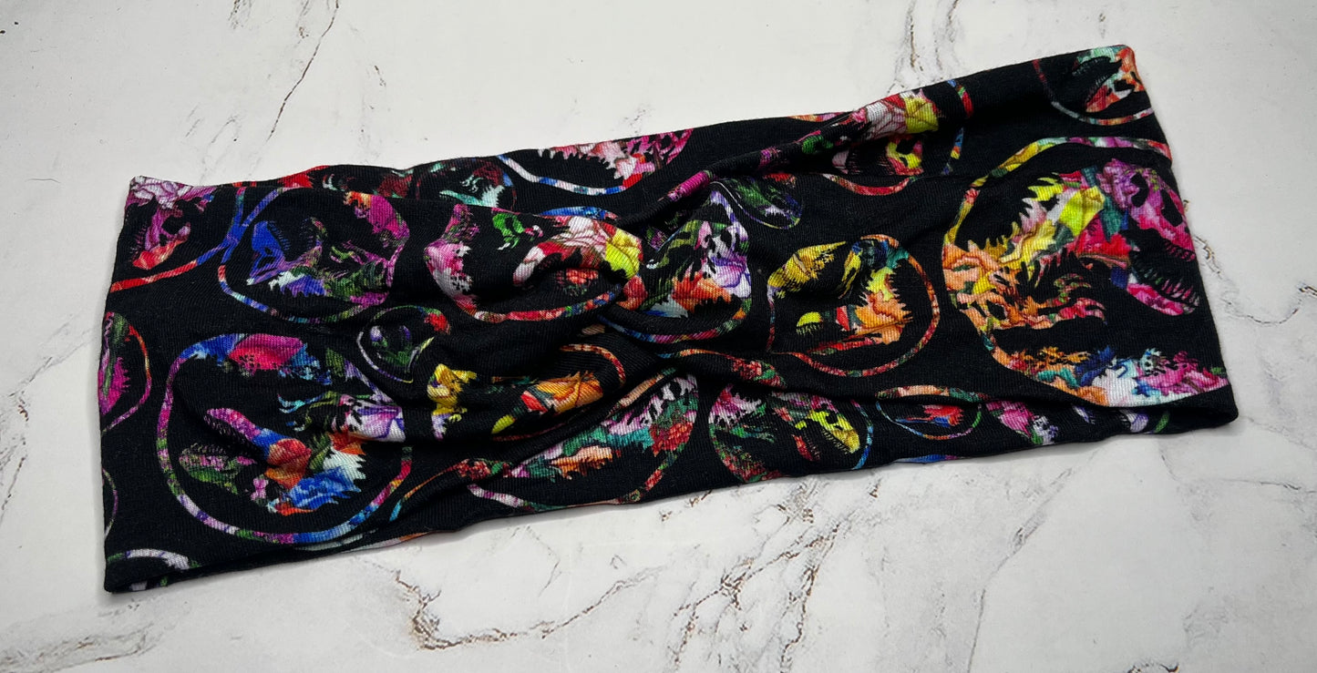 Floral Jurassic Twist Headband