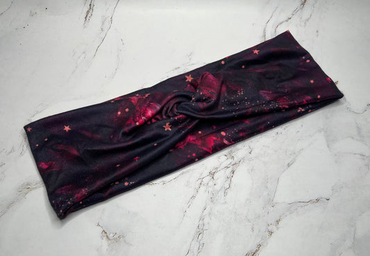 Purple Galaxy Twist Headband