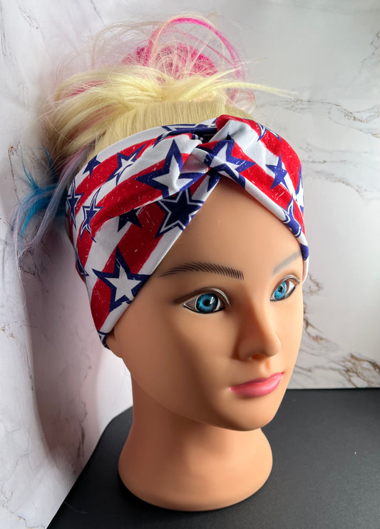 Stars and Stripes Twist Headband